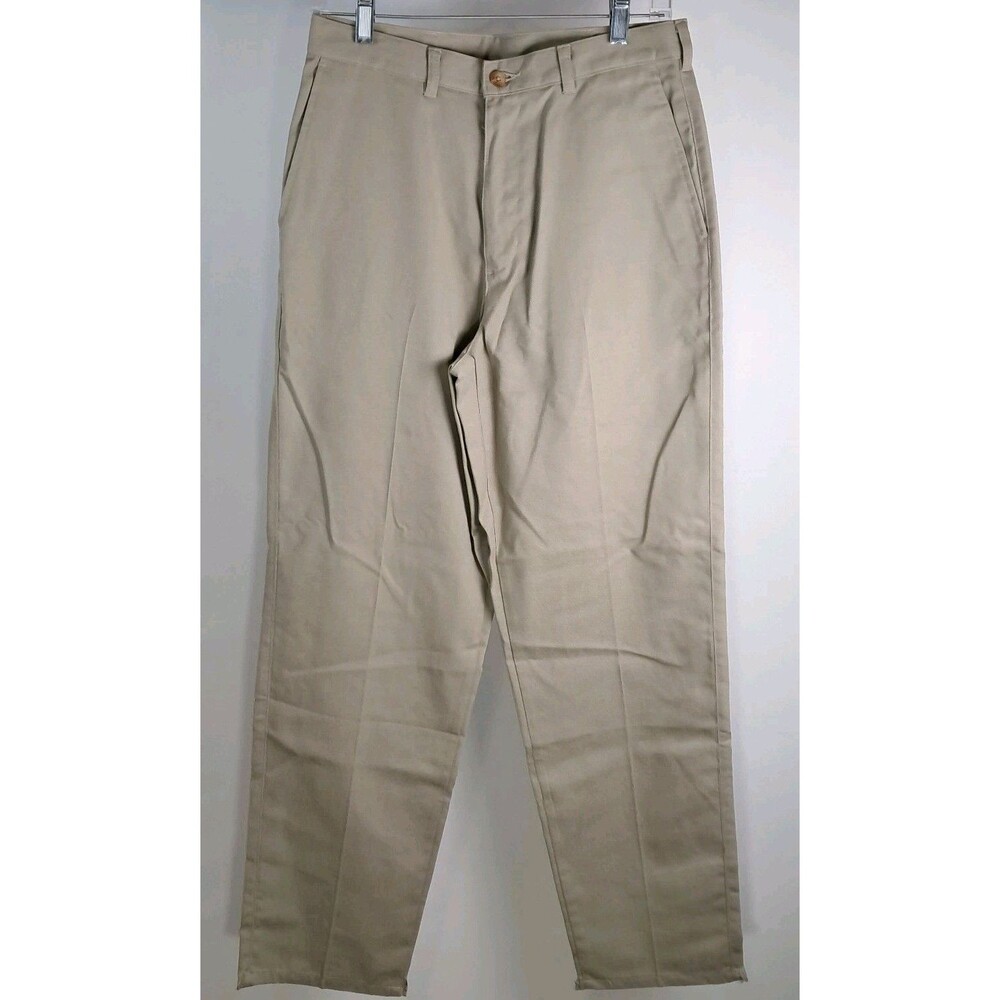 Puritan Mens 29x31.5 Khaki Dress Pants Straight Leg